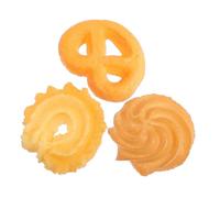 Didiseaon Simulated Cookie Models 3pcs Set Pretend Cookie Toys Photo Props Pinwheel, Sunflower and Heart Shapes for Food Display and Bakery Decoration