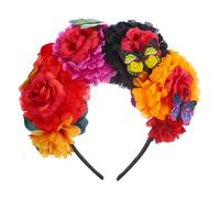 Didiseaon Simulated Flower Headband Flower Girl Crown Mexican Hair Accessory Women Girls Day Accessory