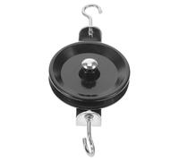 Didiseaon Single Pulley with Hook for Physics Experiments, Fixed Pulley Roller Made of Iron and Plastic, Easy to Operate Teaching Equipment to Enhance Understanding of Mechanics for Student