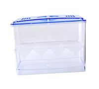 Didiseaon Small Fish Breeding Separation Box Stand Alone Type Transparent Isolation Tank Shaped Hatch Partition for Aquarium Fry Protection and Juvenile Survival Enhancement