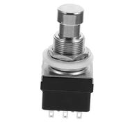 Didiseaon Small Replacement Foot Pedal Button with 9 Pins Silver Metal Guitar Effector Footswitch for Guitar and Amplifier Accessories