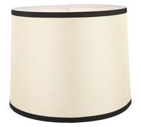 Didiseaon Small Round Lamp Shade with Iron Frame Replacement Khaki Cloth Material Sturdy Design to Soften the Lights for Floor and Table Lamps for Home and Hotel Decoration