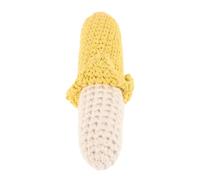 Didiseaon Soft Cotton Banana-Shaped Hand Bell for Boy Girl Safe Teething for Newborns Comfortable Grasping Rattle for Chewable Sensory for Playtime