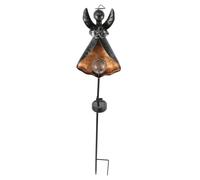 Didiseaon Solar Garden Light Iron Art Angel Design Outdoor Decorative Lamp for Driveway Patio Lawn Pathway Backyard
