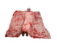 Didiseaon Sound Activated Halloween Decorations Outdoor Prop Scary Dead Victim Corpse with Light Up Grave Effect Plastic and Cloth Body for Haunted House Party Crime Scene Enhancer