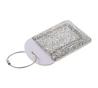 Didiseaon Sparkling Glitter Luggage Tags with Glass Rhinestone and Pu Material, Luxury and Convenient Access Baggage Tags for Bags, for Airports and Train Stations Travel Accessories