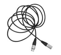 Didiseaon Speaker Lighting Patch Cable Mic Cord Amplifier Cable Microphone Connectors Xlr Male to Female Microphone Wire Male to Female Black