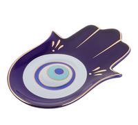 Didiseaon Special Little Storage Plate Ceramic Eye of The Devil Tray Buddha's-Hand Storage Plate Decorative Jewelry Organizer Lightweight Chic Tray for Home Display