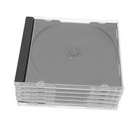 Didiseaon Square Plastic CD Case 6pcs DVD Storage Box Disc Holder for Organizing and DVDs for Home and Office Use