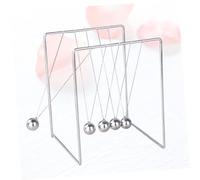Didiseaon Square Stainless Steel Newton's Cradle Pendulum Balance Balls Dynamics Experiment Tool Home Decor Gadget for Office and School Small
