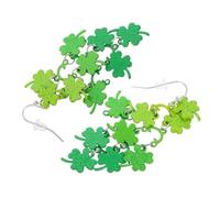 Didiseaon St Patrick's Day Shamrock Charm Earrings Lucky Green Dangle Jewelry for Irish Holiday and Comfortable Four-leaf Clover Drop Accessories for Party Wedding Casual Wear