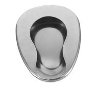 Didiseaon Stainless Steel Bed Pans for Elderly Men and Women, Heavy Duty Portable Bedpan with Ergonomic Design, for Bedridden Patients in Nursing Homes and Hospitals