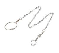 Didiseaon Stainless Steel Bird Chain Bird Training Chain for Outdoor Pet Parrot Leash Train