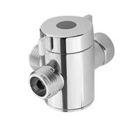 Didiseaon Stainless Steel Shower Arm Diverter Valve Three Way Faucet Water Divider for Home Bathroom Hotel Rust Changeover Receptacle