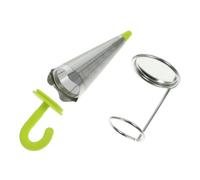 Didiseaon Stainless Steel Umbrella-Shaped Tea Strainer with Fine Mesh Food-Grade Silicone Reusable Loose Leaf Infuser for Home Office Tea Rooms and Restaurants Reliable Filtration