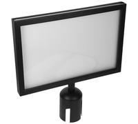 Didiseaon Stanchion Sign Holder Retractable Belt Sign Holder Stainless Steel Simple Design Delicate Design Not Easy to Rust Not Easy to Deform for Public Places and Exhibition