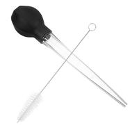 Didiseaon Steak Baster Liquid Transfer Pump Portable Transfer Pipette with Black TPE as Material for Home Use and Laboratory Work