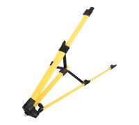 Didiseaon Steel and Nylon Tripod for Spirit Level Gauge Holder with Adjustable Height and Strong Support, Yellow Level Vial Tripod Suitable for Construction and Surveying Tasks