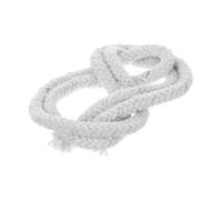 Didiseaon Stove Door Gasket Rope Seal Round, Beige Ceramic Fiber for Heat-Resistant Braided Wick Easy Wrapping High-Temperature Industrial Applications for Kiln Furnace Boiler Oven