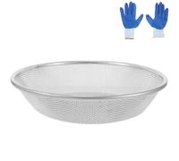 Didiseaon Sturdy Garden Soil Sifter with Mesh Screen for Bucket Heavy Duty Sand and Compost Sifting Pan for Dirt Rocks Prospecting and Gardening Use