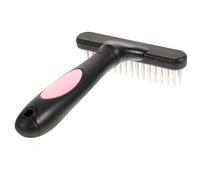 Didiseaon Sturdy Horse Metal Comb Grooming Rake with Plastic and Rubber Handle Comfortable Feel Helps to Massage Your Horse for Pet Hair Removal and Detangling