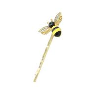 Didiseaon Sweet Bee Hairpin Alloy Side Clip Barrette for Women Cute Bee Bobby Pin Hair Accessory with Strong Grip Stylish Hair Decoration for Any Hairstyle and