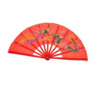 Didiseaon Tai Chi Folding Chinese Fan Portable Handheld Performance Fan for Martial Arts Dance with Creative Phoenix Design Suitable for Costume and Fitness Use