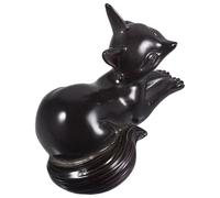 Didiseaon Tea Pet Figurine with Temperature Sensitive Colour Variation Resin Color Changing Fox-shaped Adorable Cartoon Animal Resin Craft Statue for Tea Lover's Collection and Home Decor