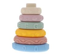 Didiseaon Teething for Months Safe Rounded Corner Rings for Cognitive Development Hand Eye Coordination and Problem Solving Skills Educational Plaything