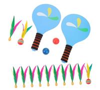 Didiseaon Thickened Badminton Paddle Set for Adults and Outdoor Racket with Shuttlecocks for Beach Park Backyard Recreation and Family Fun