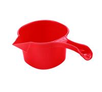Didiseaon Thickened Plastic Handle Water Scoop Long Spout Ceramic Slurry Ladle for Ceramics Grouting Bathing Watering Flowers and Vegetables Red