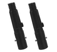 Didiseaon Threaded Adapter Plastic and Iron Material 2pcs Black with Stable Connection and Compact Design for Mop and Broom Handles for Surface Cleaning at Home