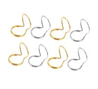 Didiseaon Thumb Guitar Picks Fit Fingers Well 8pcs Finger Plectrums Ultra Thin Metal for Electric Guitar and String Instruments Suitable for Beginner Music Lovers