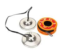 Didiseaon Tibetan Tingsha Bell Set Small 7.5cm Handcrafted Pure White Copper Cymbal Bells for Buddhist Meditation Yoga Sound Healing Religious Ceremony