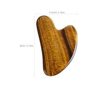 Didiseaon Tiger's Eye Gua Sha Scraping Board for Relief Facial and Body Massage Tool Light Brown Dolphin-Shaped Scraper for Improved Circulation and Muscle Relaxation