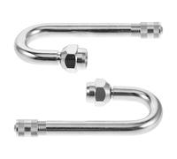 Didiseaon Tire Valve Stem Extensions Provide Easy Inflation Accessibility 2pcs Copper 180 Degree Angled Valve Extension Tubes and Prevent Air Leakage for Trucks and Motorcycles