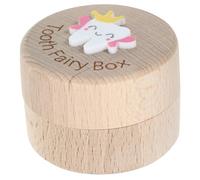 Didiseaon Tooth Keepsake Box as A Cherished Childhood Memory with Intricate Carved Design Wooden Large Capacity for Storing Baby Boys Lost Teeth