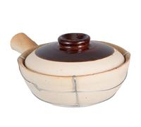 Didiseaon Traditional Chinese Terracotta Clay Pot for Cooking Rice Soup and Stews Heat Resistant Ceramic Cookware for Family Meals Banquets and Outdoor Use