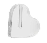 Didiseaon Transparent Acrylic Heart Shaped Rose Display Stand Stable Flower Base for Gold Leaf Roses and Artificial Arrangements Decorative Floral Support for Home Table Decor