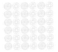 Didiseaon Transparent Concealed Clothes Safety Buckles Small Invisible Snap Buttons for Shirts and Clothes Plastic Sewing Fasteners for Bags and DIY Crafts with Each