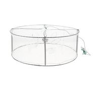 Didiseaon Transparent Minnow Trap for Crawfish and Crab Fishing Round Net with Four Inlets Efficient Shrimp Catching for River Stream and Lobster Fishing Portable Outdoor Fish Trap Basket