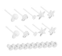 Didiseaon Transparent Resin Ear Studs DIY Earring Backs for Piercings Comfortable Secure Fit Breathable Clear Earrings for Women Daily Wear