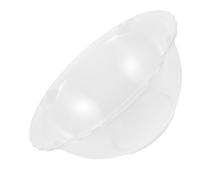 Didiseaon Transparent Scalloped Edge Plastic Washbasin for Beauty Salon and Home Use Portable Face Wash Tub for Skincare Foot Washing and Spa Clear Design for Easy Monitoring