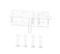 Didiseaon Transparent Self Adhesive Door Bolt Latch Durable Acrylic Clasp for Bathroom Closet Apartment Doors Multipurpose Invisible Security for Enhanced Safety
