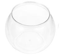 Didiseaon Transparent Small Plastic Fish Tank Round Desktop Aquarium for Home Office Clean Terrarium Break-resistant Design for Goldfish and Aquatic Pets