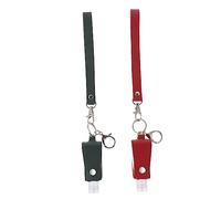 Didiseaon Travel Keyring Bottle 2pcs 30ml Empty Plastic Bottles Dispenser Pump Leakproof Hand for Men Women