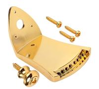 Didiseaon Triangle Zinc Alloy Mandolin Tailpiece 8-string Musical Instrument Accessory with Screws, Professional Mandolin Parts for Folk and World Music