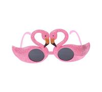 Didiseaon Tropical Flamingo Novelty Sunglasses Hawaiian Party Eyewear Fun Fancy Dress Glasses for Summer Events Unique Photo Props for Pool and Birthday Celebrations