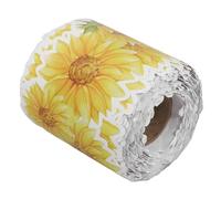 Didiseaon Tropical Leaves and Flower Bulletin Board Border Trim, Adhesive Classroom Border Roll Wildflower and Leaf Patterns, Summer Back to School Wall Decoration for Office and Classroom