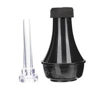 Didiseaon Trumpet Straight Mute with Tone Lowering and Noise Reduction Features, Lightweight Black Abs Plastic Mini Mute for Trumpet Practice and Performance